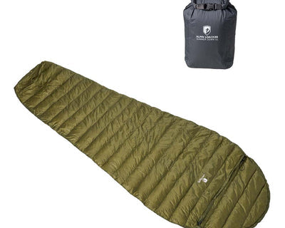 Bikepacking Schlafsack: ultraleichter 290g Daunenschlafsack