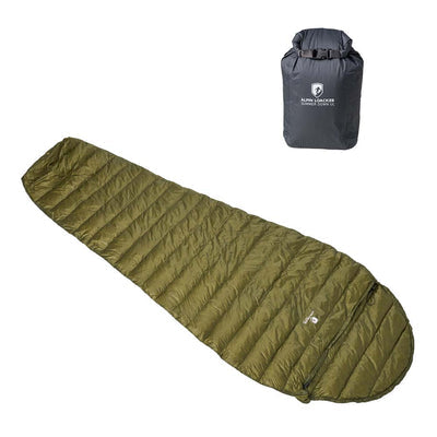 Bikepacking Schlafsack: ultraleichter 290g Daunenschlafsack