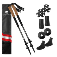 Bastoni da trekking telescopici in alluminio - Grigio / Trail Light