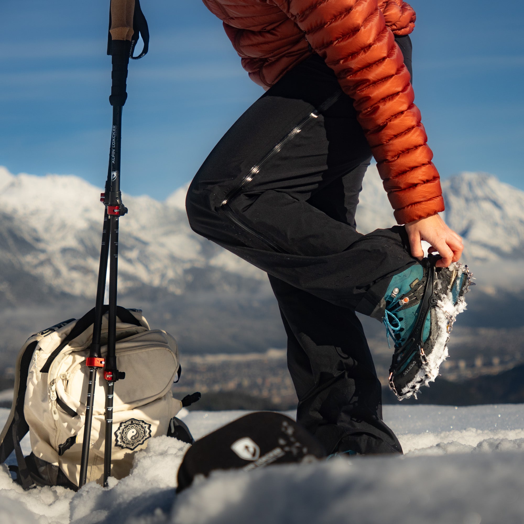 Chain Pro 18 Grödel mit Spikes aus Edelstahl für sicheren Halt auf Schnee und Eis beim Winterwandern