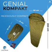 Bivi LIGHT Biwaksack leicht wasserfest kompakt 400g RipStop Nylon Alpin Loacker