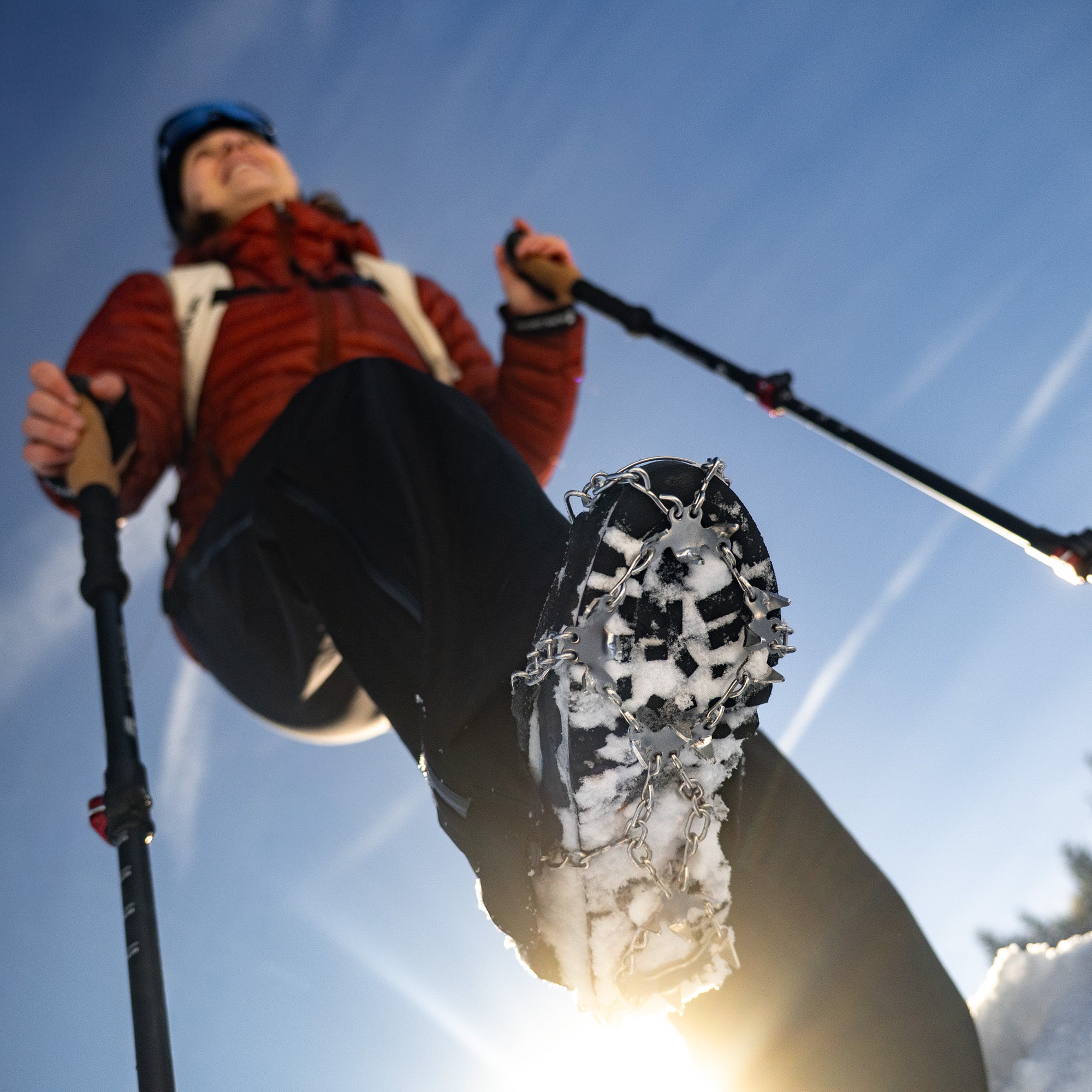 Chain Pro 18 Grödel mit Spikes aus Edelstahl für sicheren Halt auf Schnee und Eis