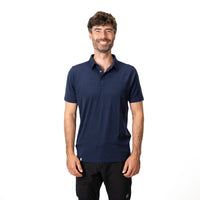 Merino Coolmax Polo T-Shirt Heren 150 g/m2 - Marine / S