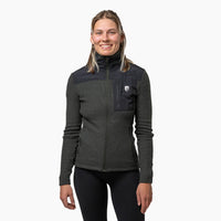 Merino Fleece Jacke Damen 280g/m2 - S / Grün