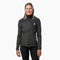 Alpin Loacker Merino Fleece Jacke Damen 280g/m2 in Nahaufnahme für Wandern und Wintersport