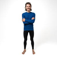 Ensemble sous-vêtements 100% Merino Homme 230 g/m2 - S / Bleu/Noir
