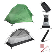 Alpin Loacker Lumen 1 Ultraleichtzelt 880g mit Carbon Stangen für Solo-Trekking