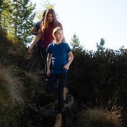 Alpin Loacker Kinder Merino T-Shirt 150g/m2 in Nahaufnahme, Performance-Shirt aus Merinowolle