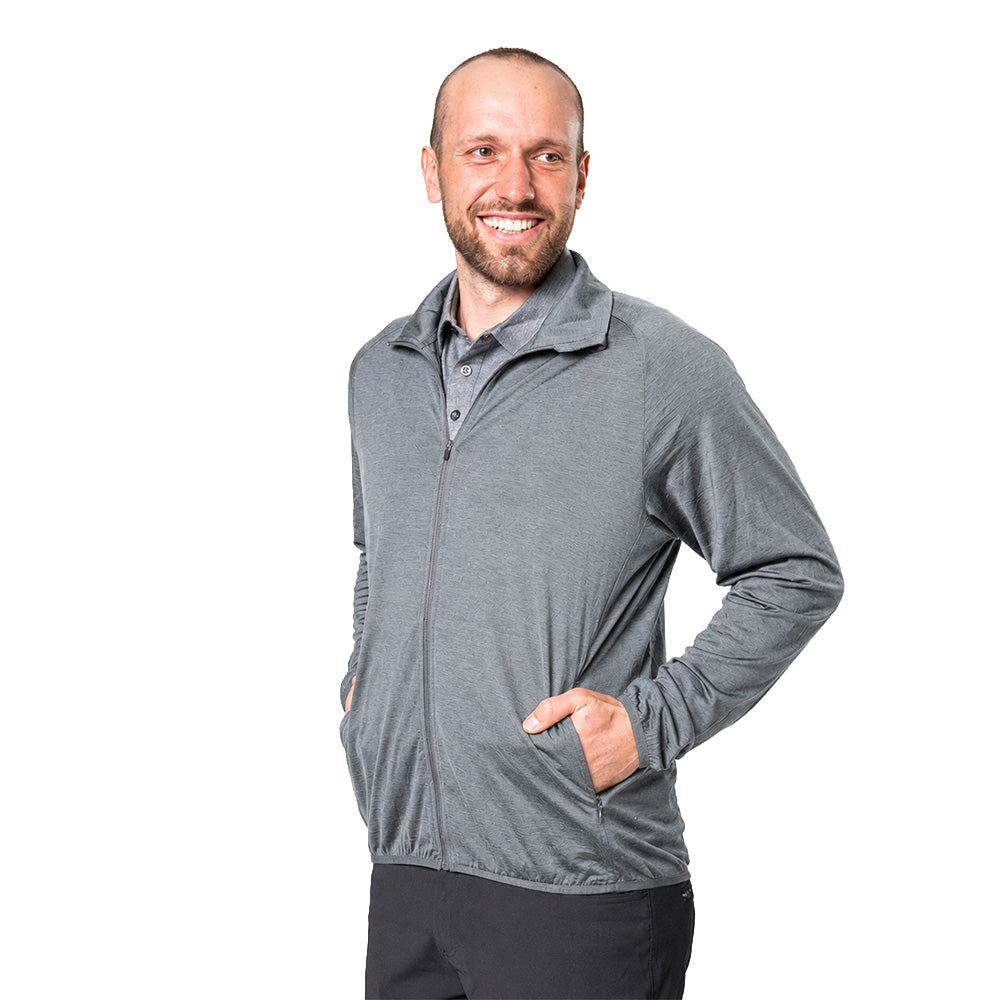 Veste 100% laine mérinos homme 160 g/m² - ultrafine