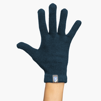 Merino handschoenen dames &amp; heren, klassiek en vingerloze - S / met vinger / Blauw