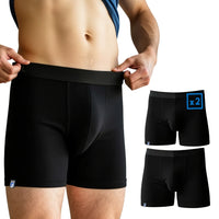 Coolmax Merino Boxer Uomo – Confezione da 2 - S / Nero