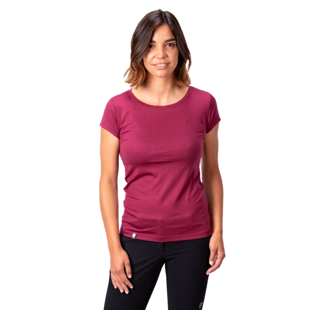 Alpin Loacker 100% Merino T-Shirt Damen ultrafein 160g Frontansicht