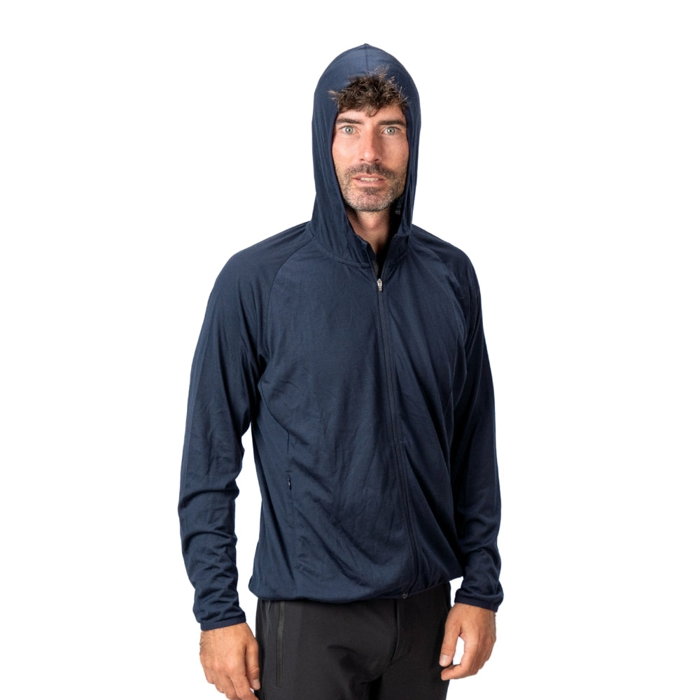 Alpin Loacker Herren Merinowolle Jacke 160g/m² ultrafein in Nahaufnahme Detail