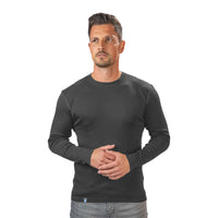 Merino Langarm Shirt Herren 150 g/m2 - S / Grau