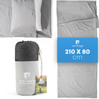 Reiseschlafsack und Hüttenschlafsack ultraleicht - Grau