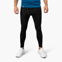 Pantalón 100% Merino Largo Hombre 230 g/m2 - S / Negro