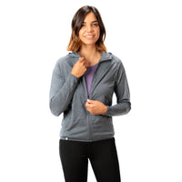 100% Merino Wool Women's Hoodie 160 g/m² - ultrafine - S / Grey