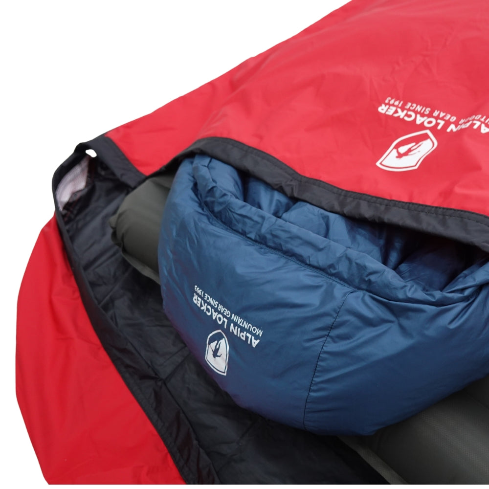 Bivi PRO Membrane Biwaksack mit Membran in Detailansicht, robustes recyceltes Material für Wetterschutz