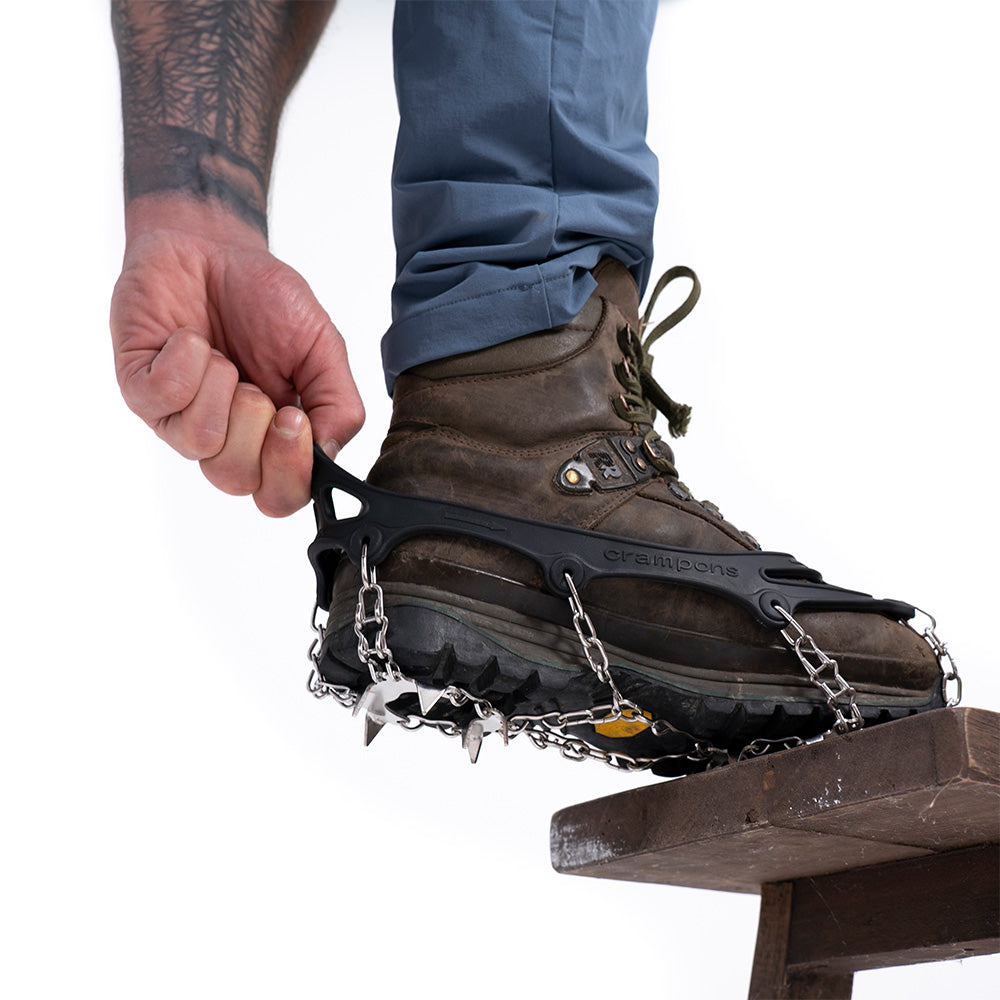 Chain Pro 18 Grödel mit Spikes aus Edelstahl für sicheren Halt auf Schnee und Eis beim Winterwandern