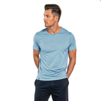 T-shirt Merino Homme 150 g/m2 - Bleu clair / Mélange / S