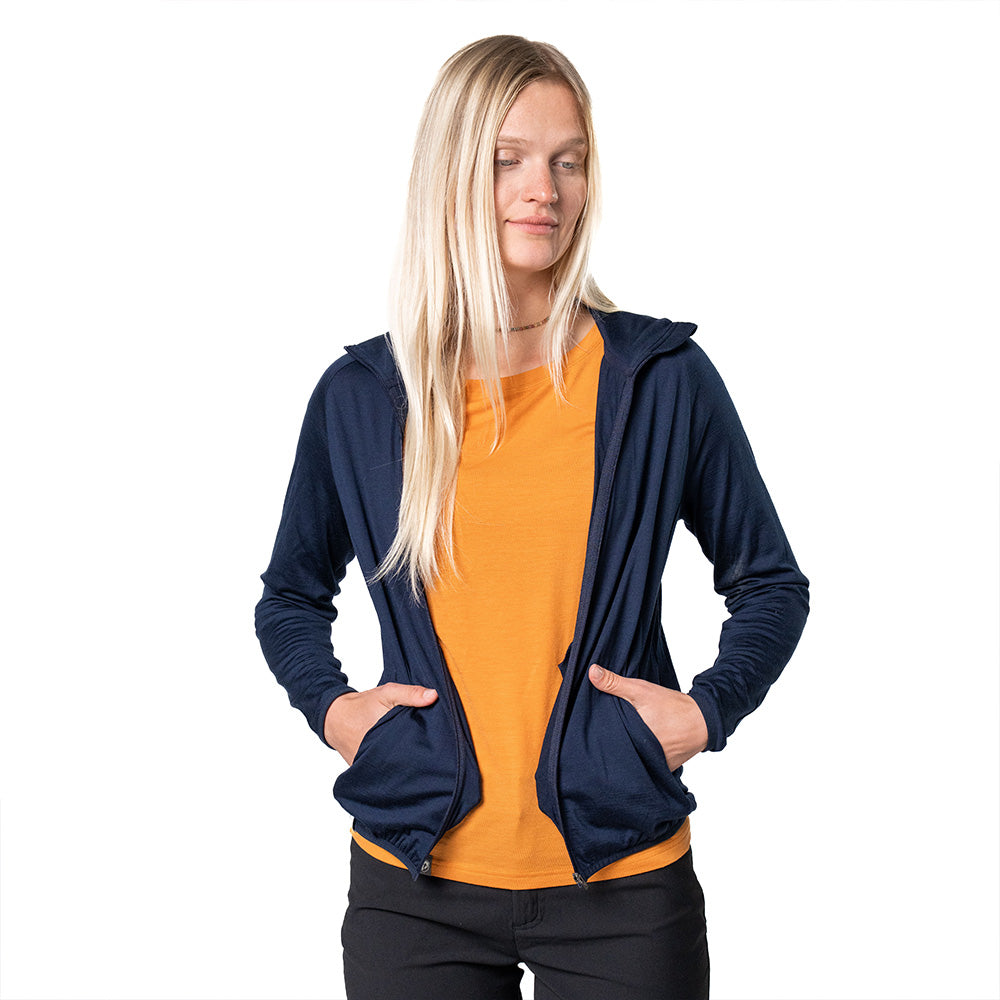 Veste 100% laine Mérino femme 160 g/m² - ultra-fine