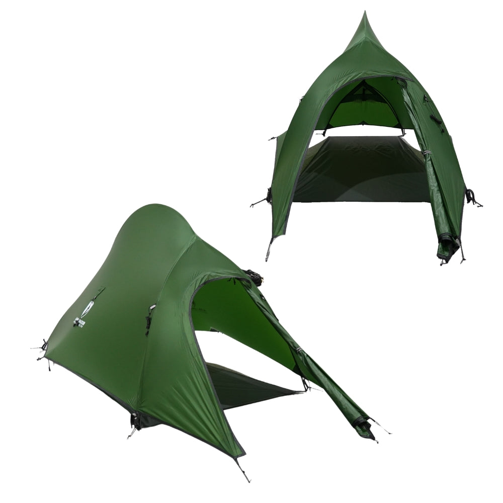 Cloud Up Pro 2 leichtes 2-Mann Zelt 20D Stoff in Nahaufnahme - Trekking Zelt Detail