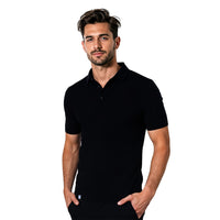 Merino Poloshirt Herren - S / Schwarz