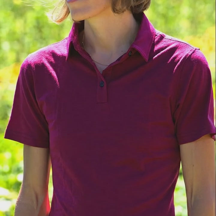 Merino Poloshirt Damen
