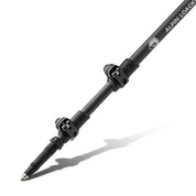 Teleskop Wanderstöcke aus Aluminium mit Stahlspitze, Quick-Lock-Klemmen und Alpin Lock-Schriftzug, ideal für Trekking und Bergexpeditionen. Verstellbar und zusammenklappbar für einfachen Transport.