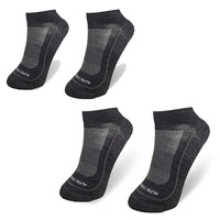 Ultra Leichte Merino Laufsocken Doppelpack Herren &amp; Damen - M 38-41