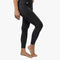 Lange Merino Unterhose Damen 150 g/m2: Slim-fit schwarze Leggings, ideal für Outdoor-Aktivitäten, kombiniert Komfort von Merinowolle mit robuster CORESPUN-Technologie.
