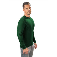 100% Merino Longsleeve Heren 230 g/m2 - S / Groen